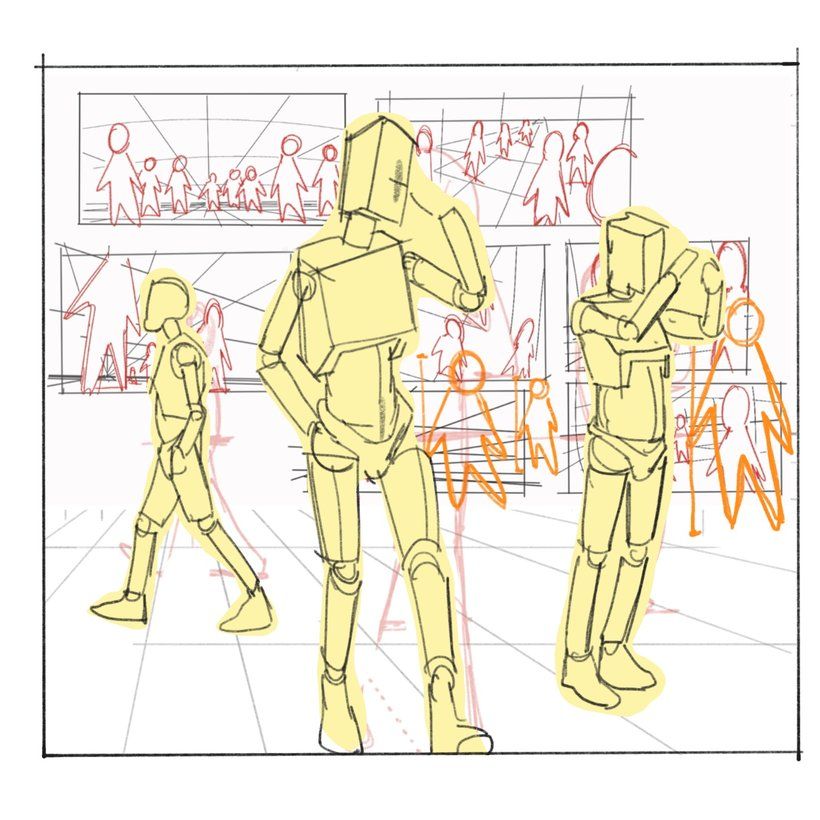 My project in Basic Principles of Drawing People from Imagination course 7