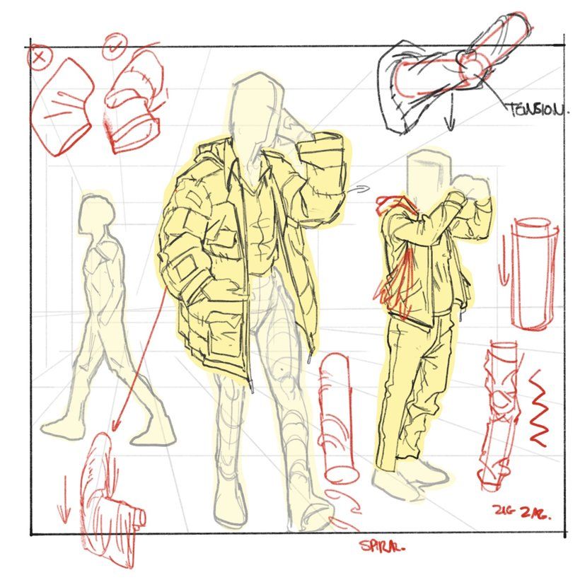 My project in Basic Principles of Drawing People from Imagination course 5
