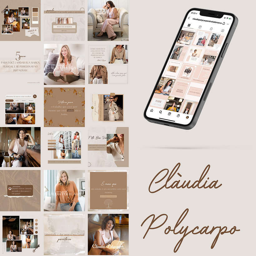 eed Entregue para a marca pessoal Cláudia, fotógrafa.F