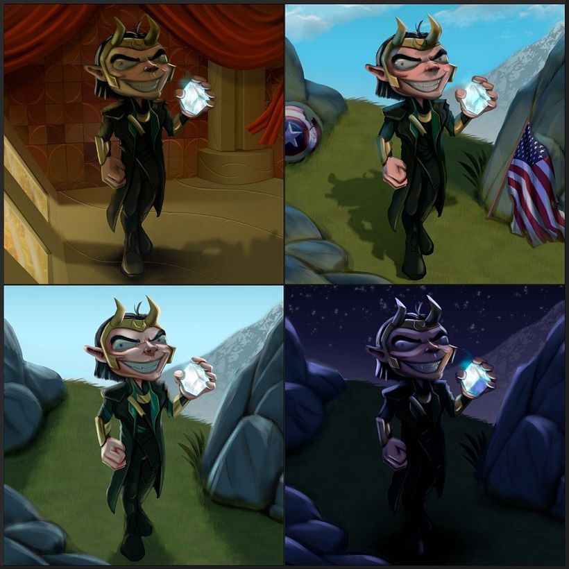 Meu projeto do curso: Princípios de iluminação para pintura digital 1