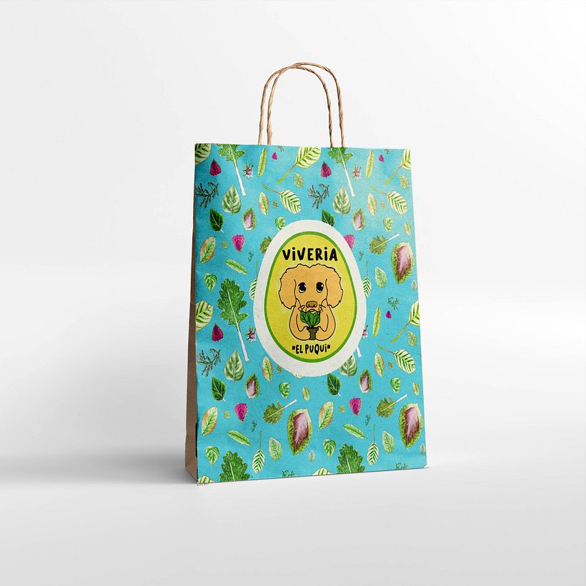 Mockup bolsa para el vivero.