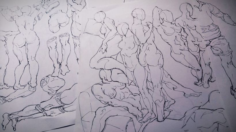 My project in Basic Principles of Drawing People from Imagination course 5