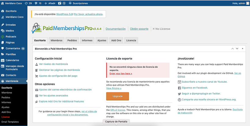 Creación de membership sites con WordPress 7