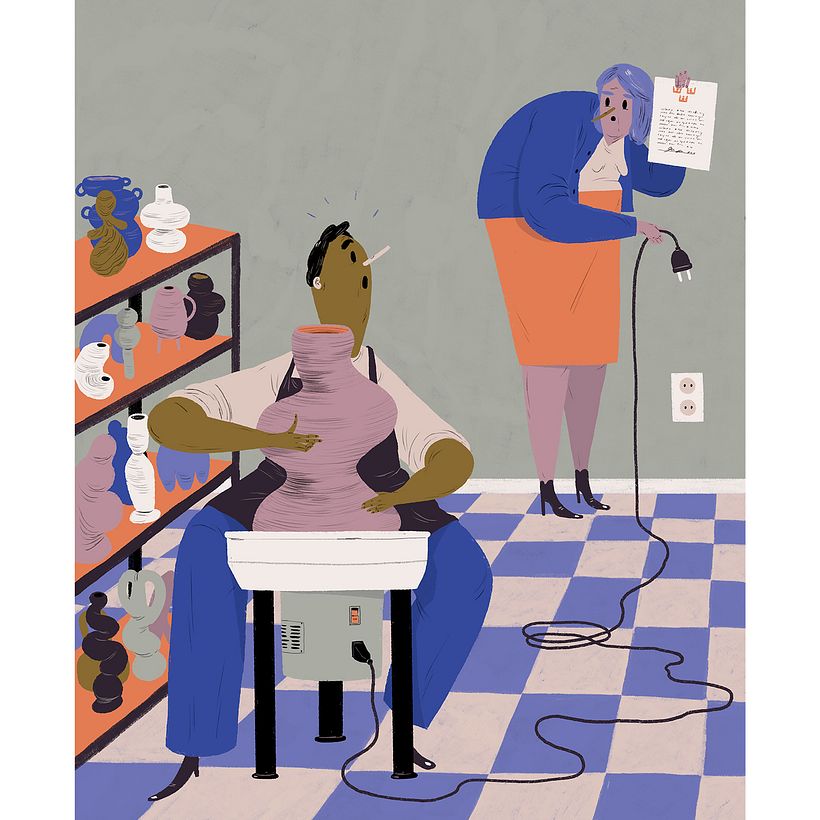 Editorial illustrations: Dagens Nyheter 1