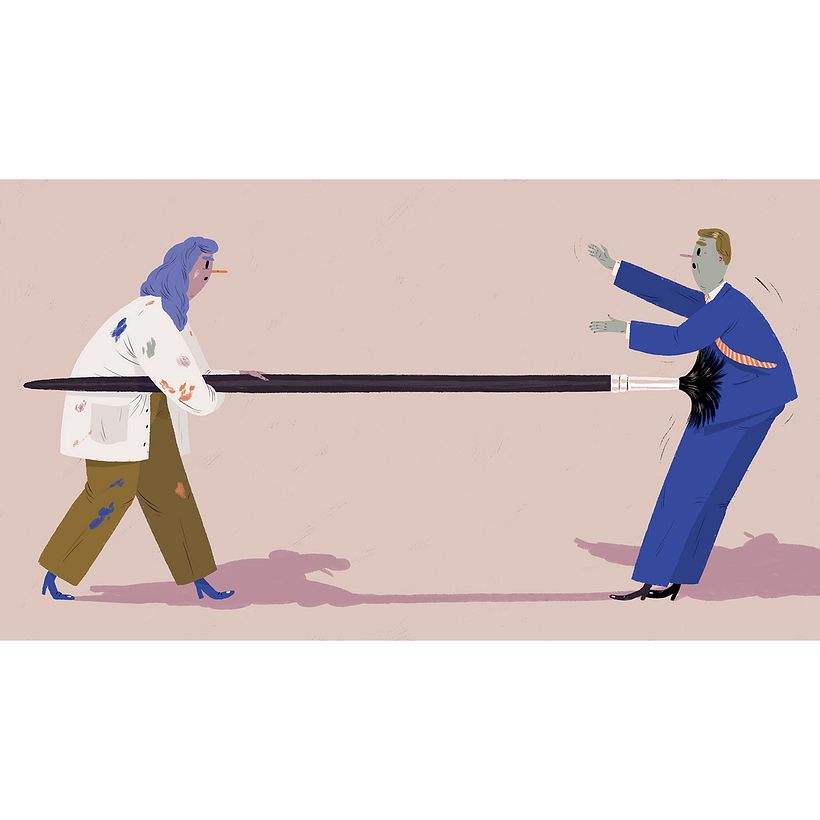 Editorial illustrations: Dagens Nyheter 3