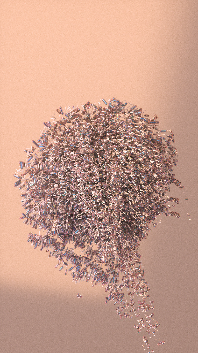 close up particle rose
