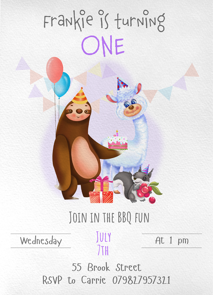 Invitation card 2