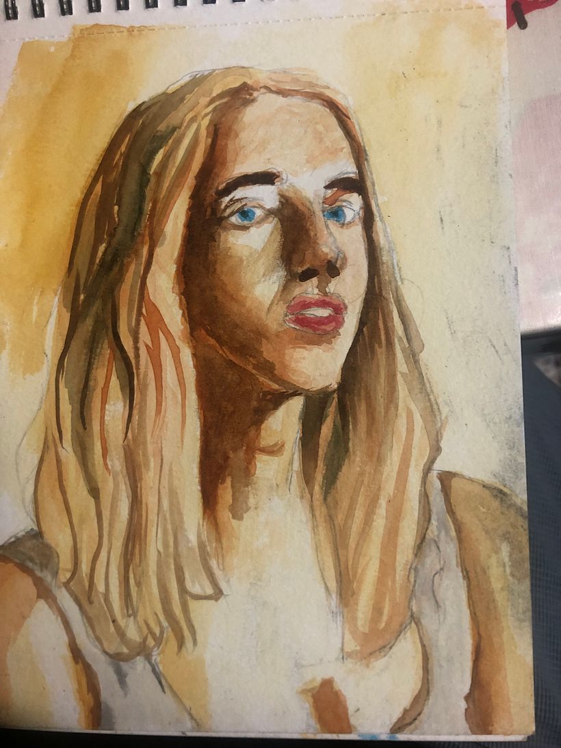 Mi Proyecto del curso: Retrato artístico en acuarela 2