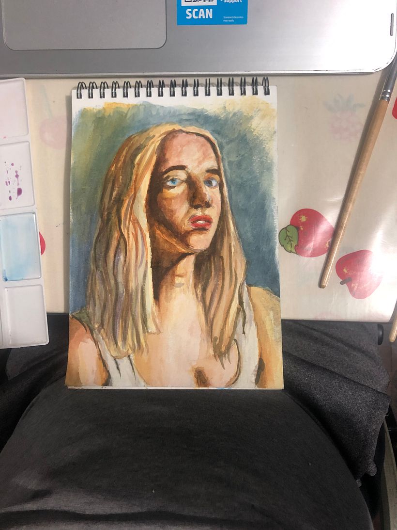 Mi Proyecto del curso: Retrato artístico en acuarela 3