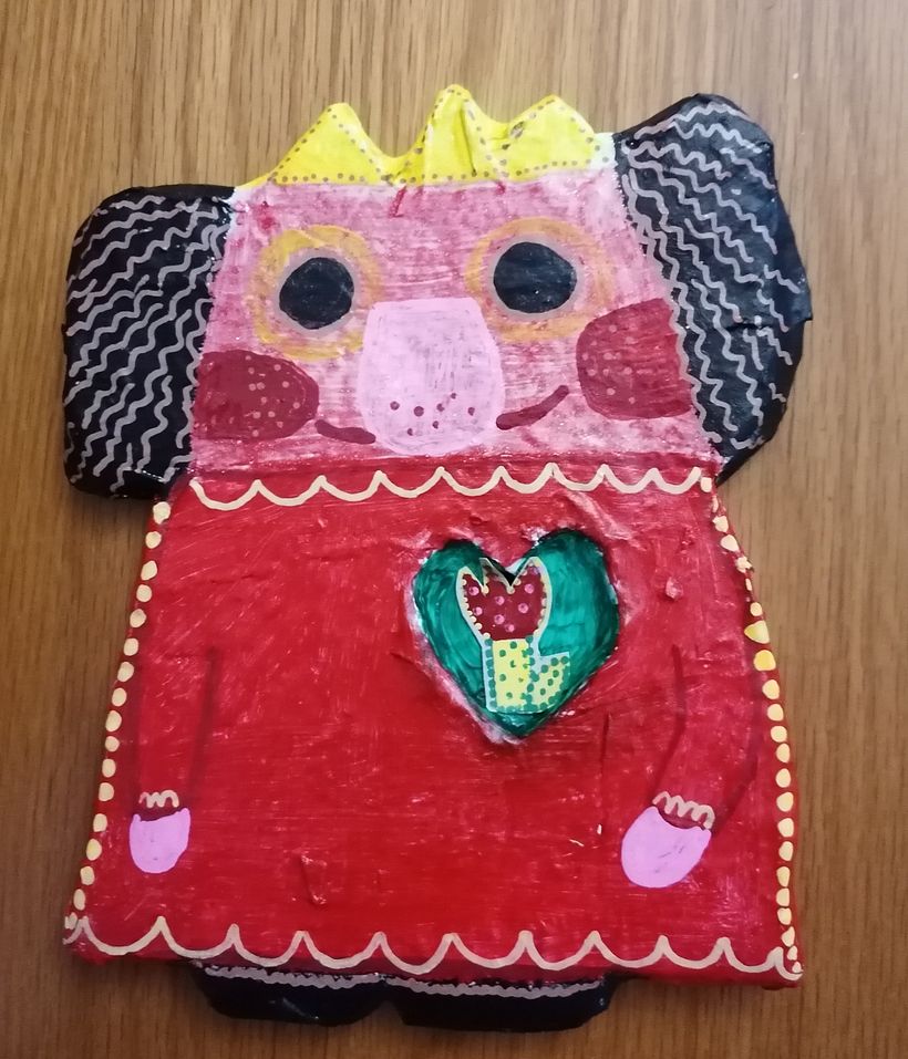 My project in Paper Mache for Beginners: Sculpt a Colorful Character course 3