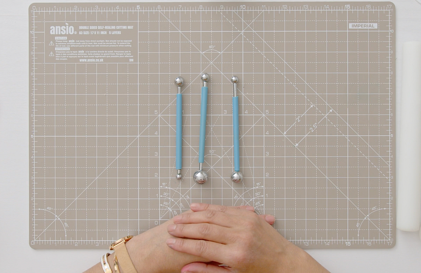 A set of ball tools.