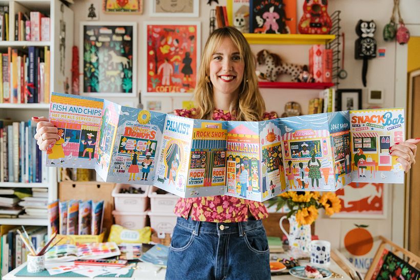 Along The Pier - My illustration process 1