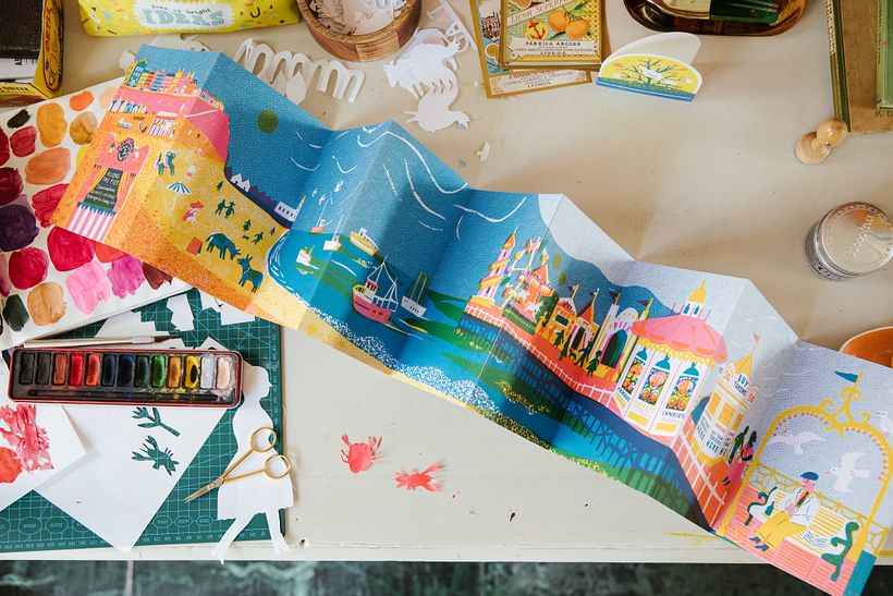 Along The Pier - My illustration process 9