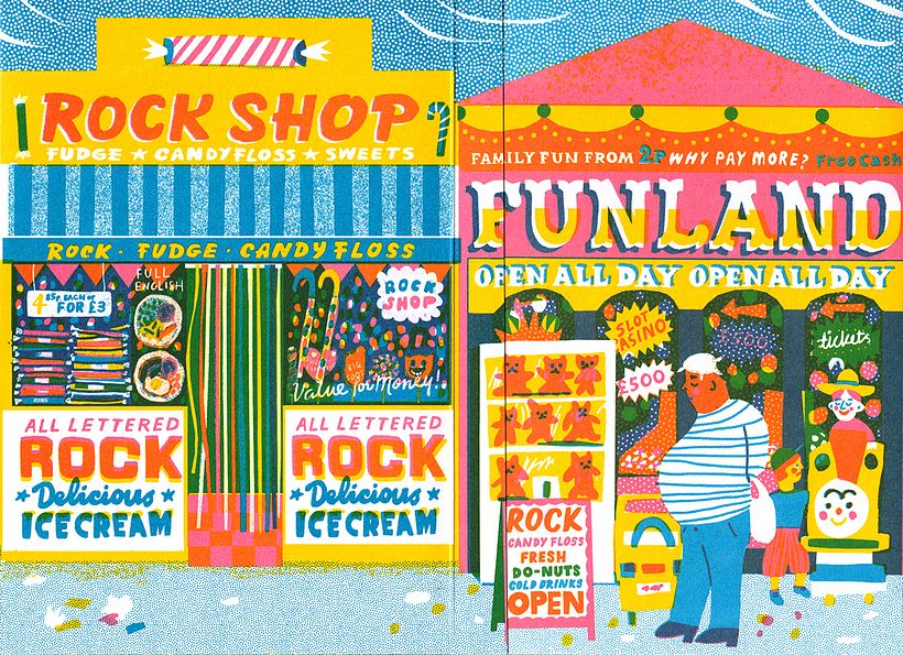 Along The Pier - My illustration process 12