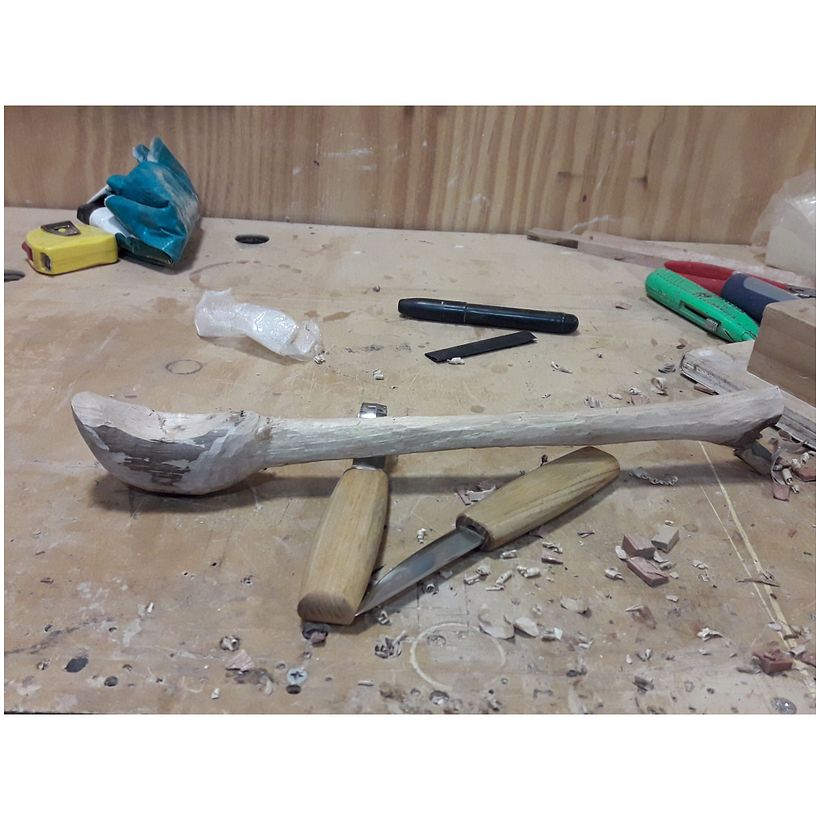 Mi Proyecto del curso: Talla de cucharas en madera - Artesanía