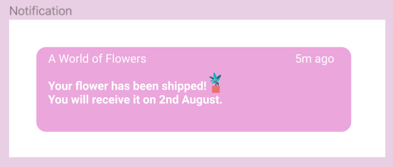 A World of Flowers - Push Notification