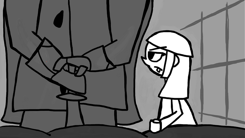 Arya y Ned. Adaptación Juego de tronos  8