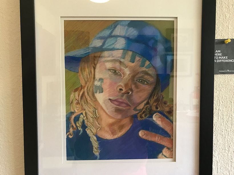This is a pastel I did of my grand daughter!