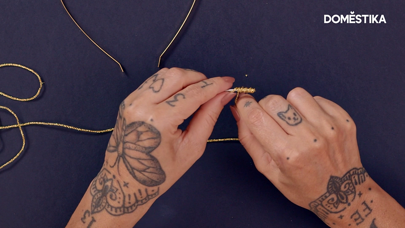 Use a little tension, to keep the wire firmly in place.
