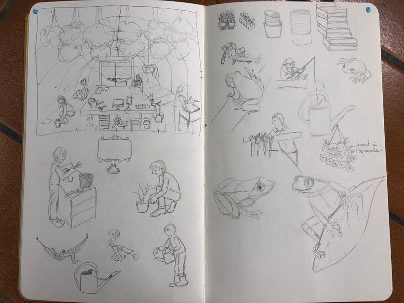 Croquis préparatoires