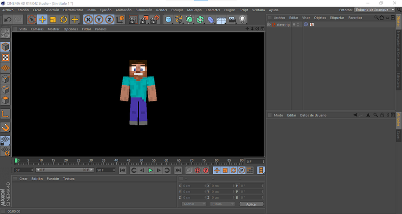 Problema Cinema 4d objeto primitivo no visible 3