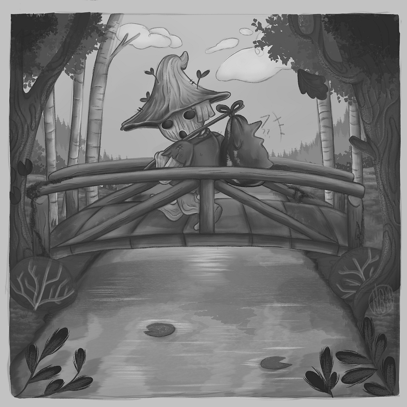 Imagen final en blanco y negro