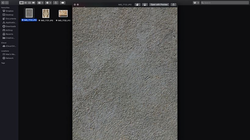 Select a photo with an interesting texture