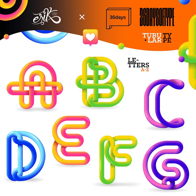 36 Days Of Type 2021 // Tubular Type 1