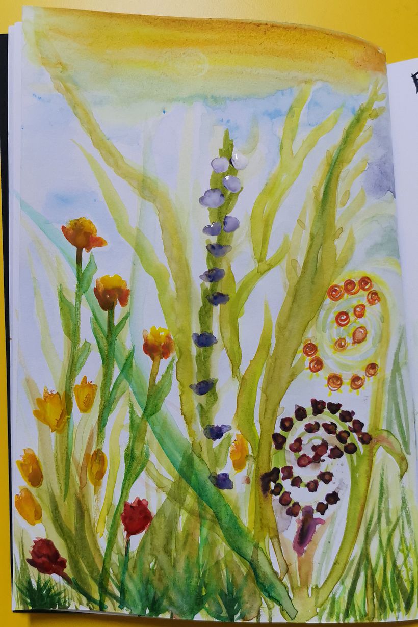 Watercolor Garden - Freestyle - Exploring
