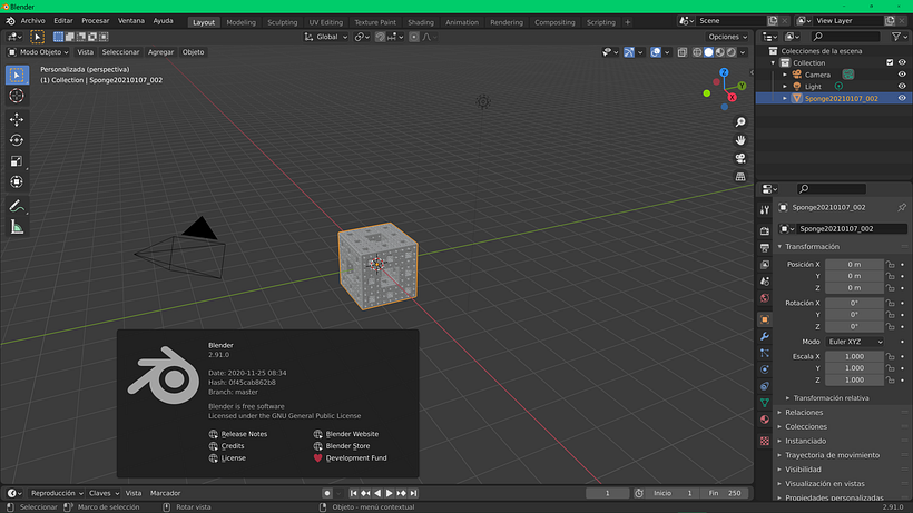 Blender sirve para modelar en 3D.