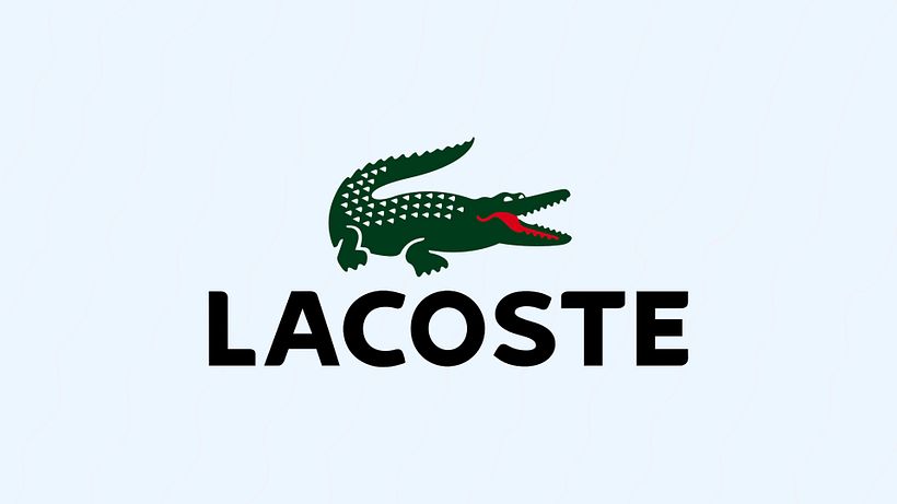 Lacoste's logo all begin with the promise of a crocodile skin suitcase
