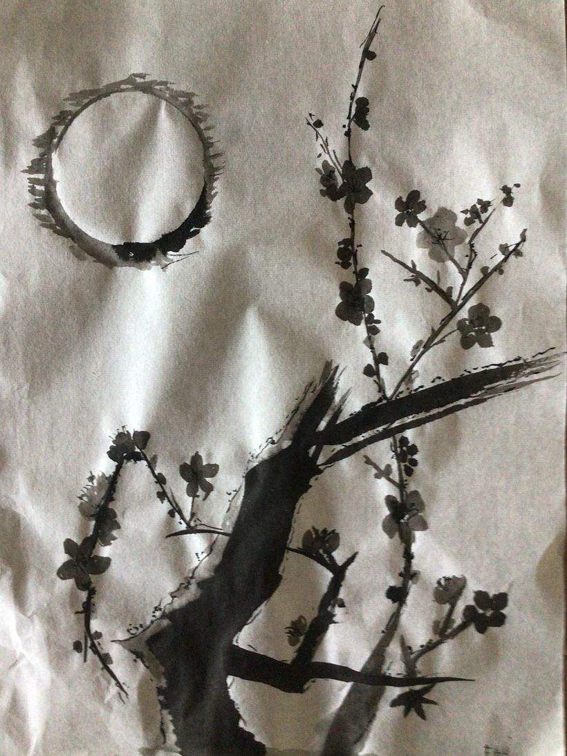 Mi Proyecto del curso: Introducción a la pintura sumi-e - Traditional illustration