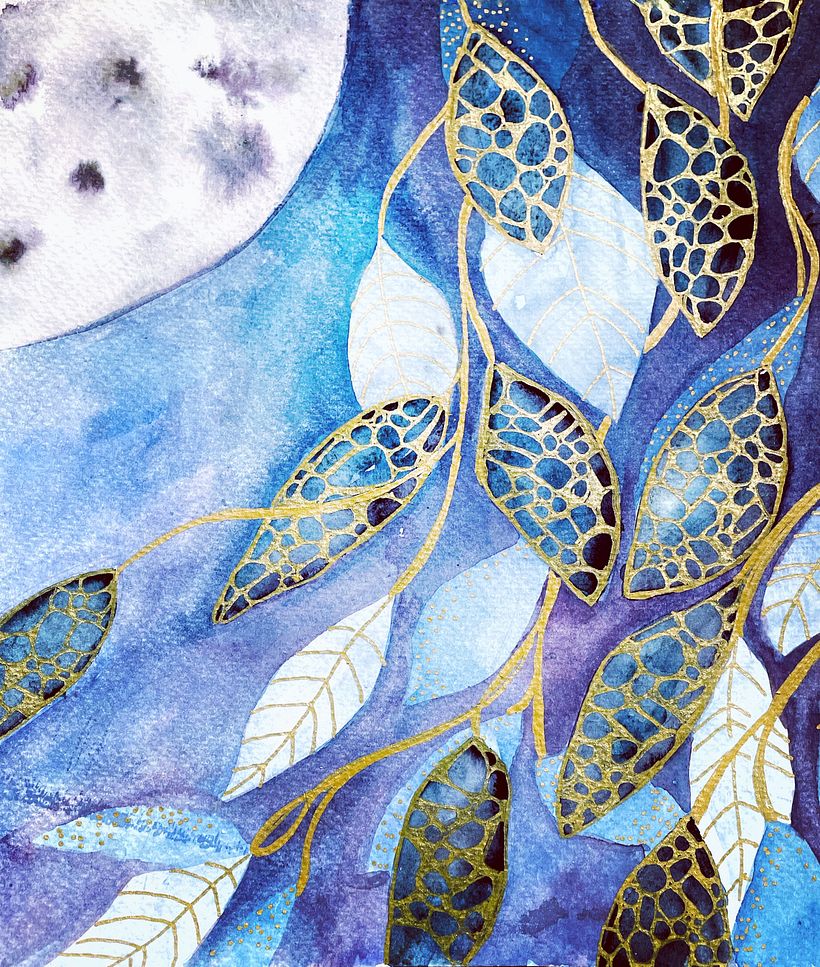 My project in Negative Watercolor Painting for Botanical Illustration course 1