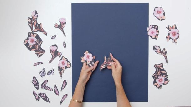 Desenhe peças separadas que se complementem visualmente no pattern
