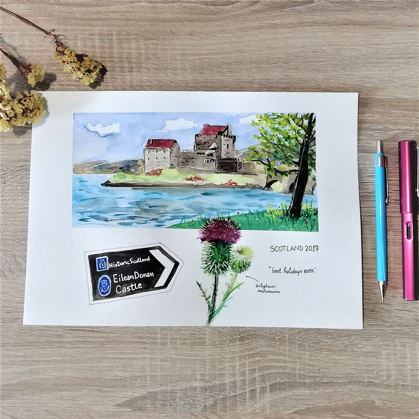 Mi Proyecto del curso: Cuaderno de viaje en acuarela 1