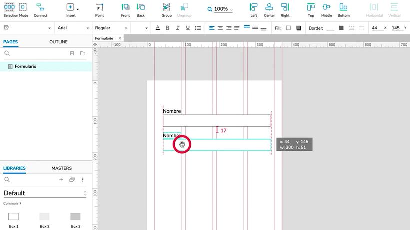 Tutorial Axure: cómo crear un formulario interactivo 3