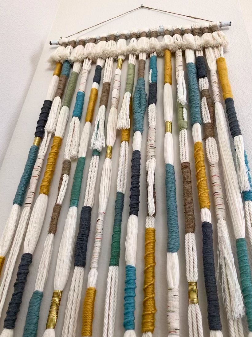Mi Proyecto del curso: Macramé: técnicas de tejido envuelto 1