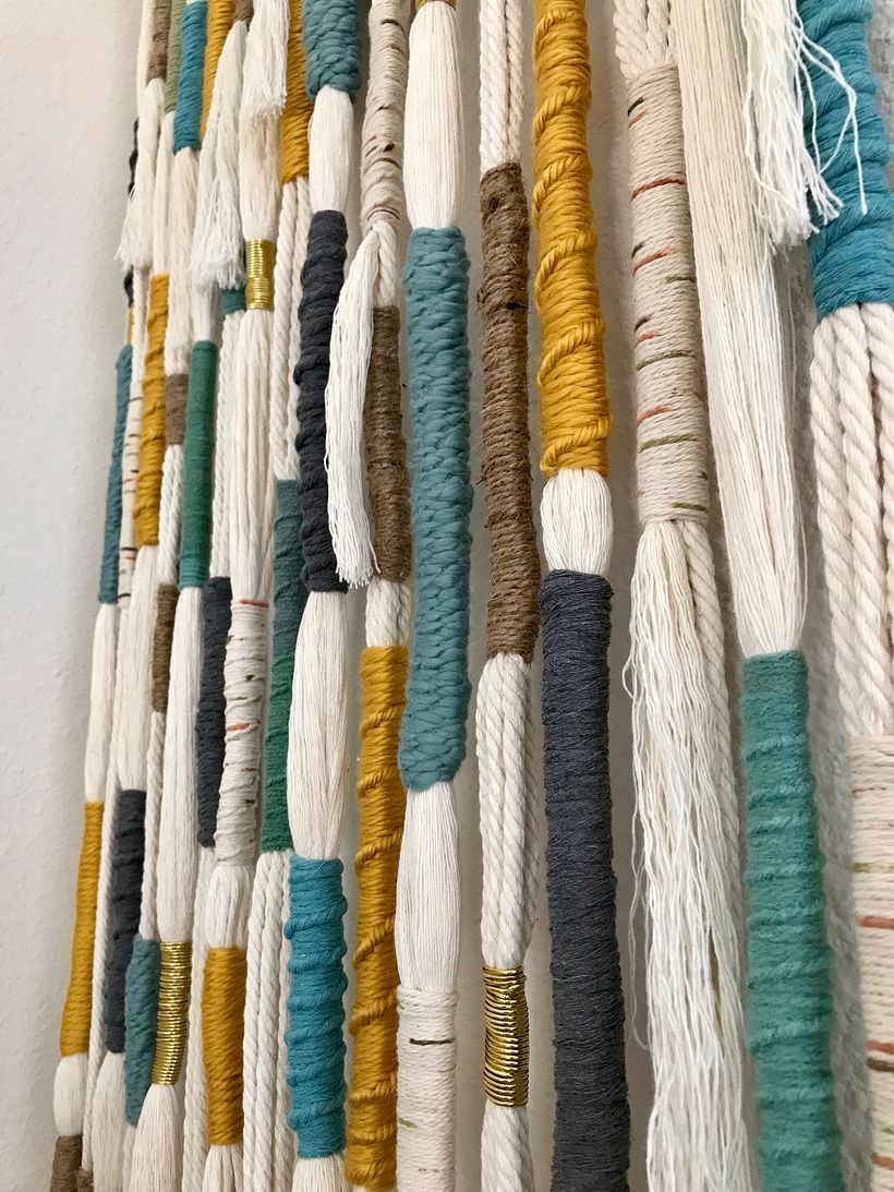 Mi Proyecto del curso: Macramé: técnicas de tejido envuelto 3