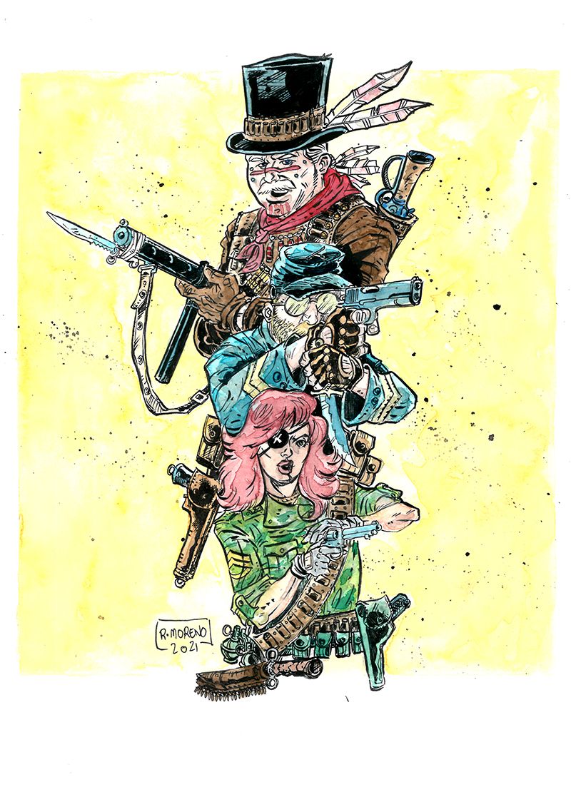 COMIC "UN VIEJO COLT DRAGOON" / "AN OLD COL DRAGOON" GRAPHIC NOVEL 1