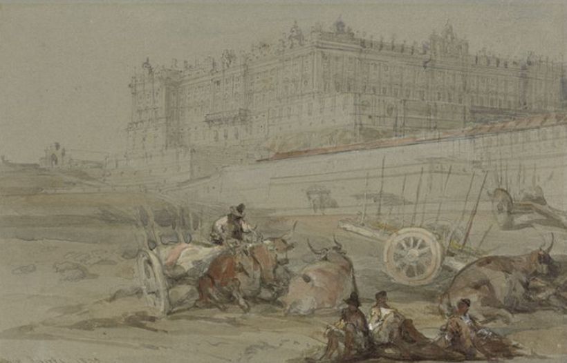 'Palácio Real de Madri', David Roberts (1832). Arquivo: Universidade de Yale