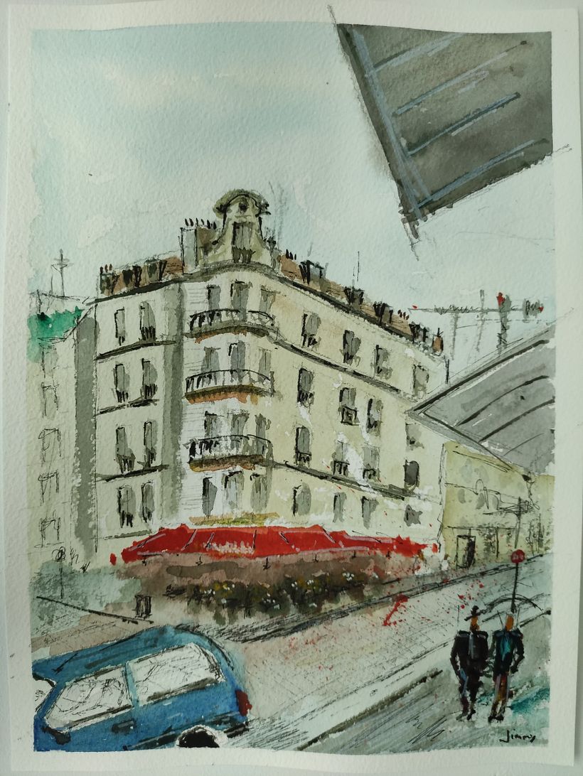 My project in Architectural Sketching with Watercolor and Ink course 2