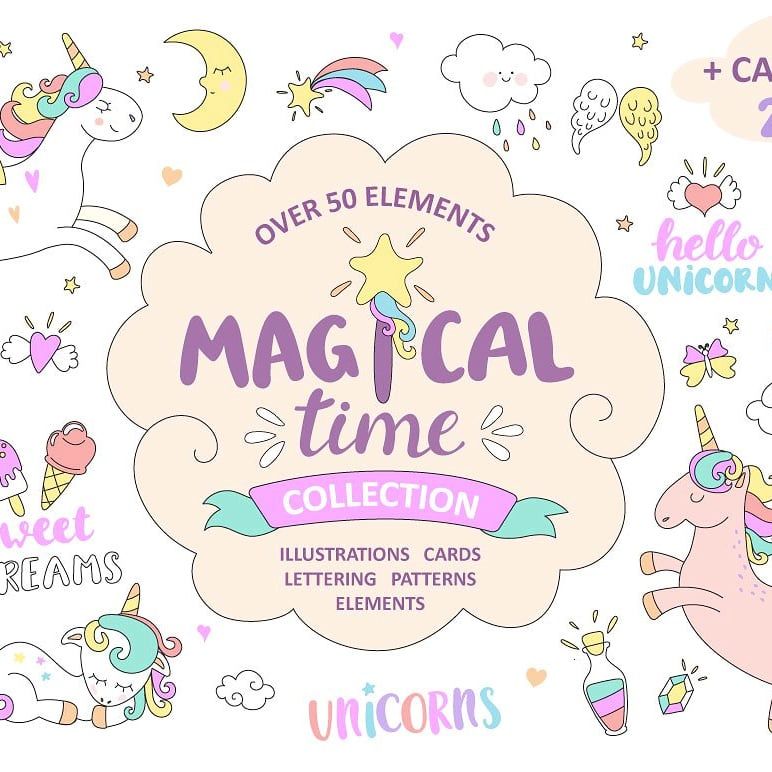 The most beautiful patterns of unicorns 1