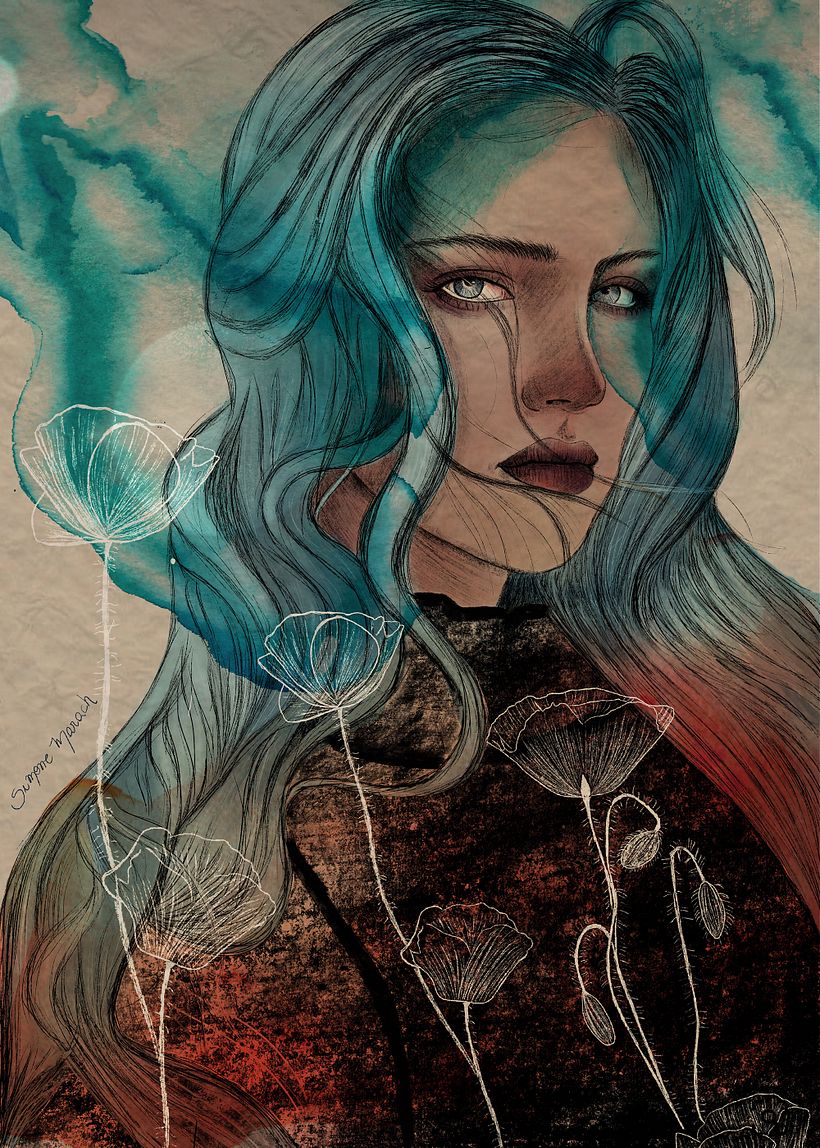 Meu projeto do curso: Retrato Ilustrado com Procreate 4