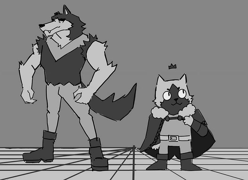 As you can see above is The Wolf and The Little Cat aka BeeCat