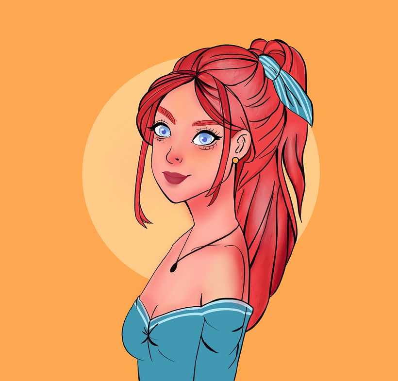 Mi Proyecto del curso: Retrato de personajes femeninos con Procreate 1