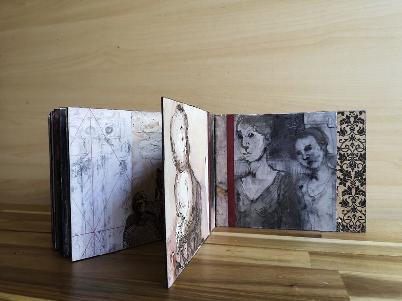 My project in Bookbinding of Your Artwork without Folds course 3
