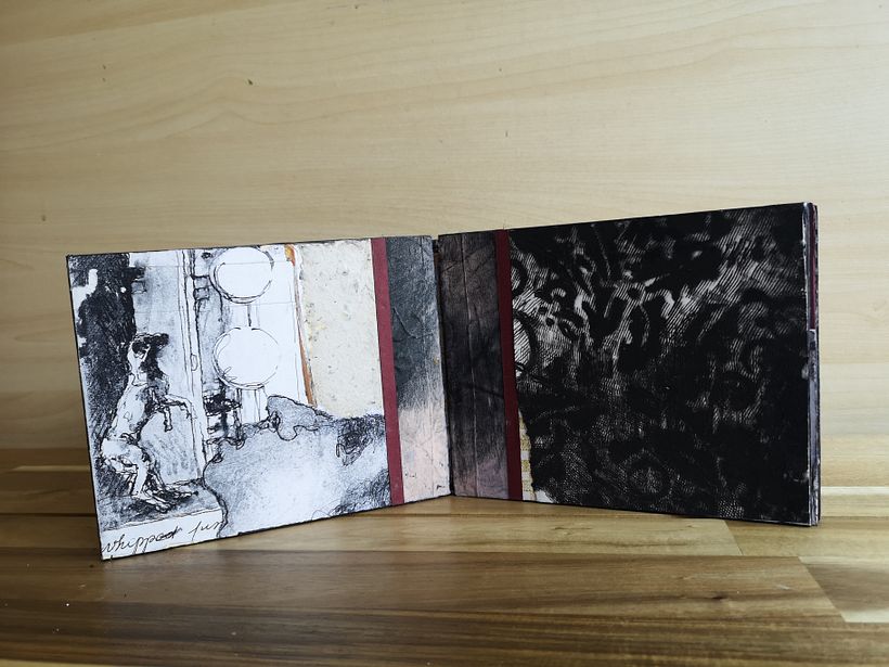 My project in Bookbinding of Your Artwork without Folds course 4