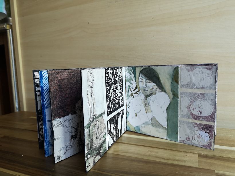My project in Bookbinding of Your Artwork without Folds course 5
