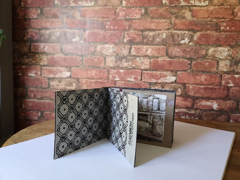 My project in Bookbinding of Your Artwork without Folds course 9