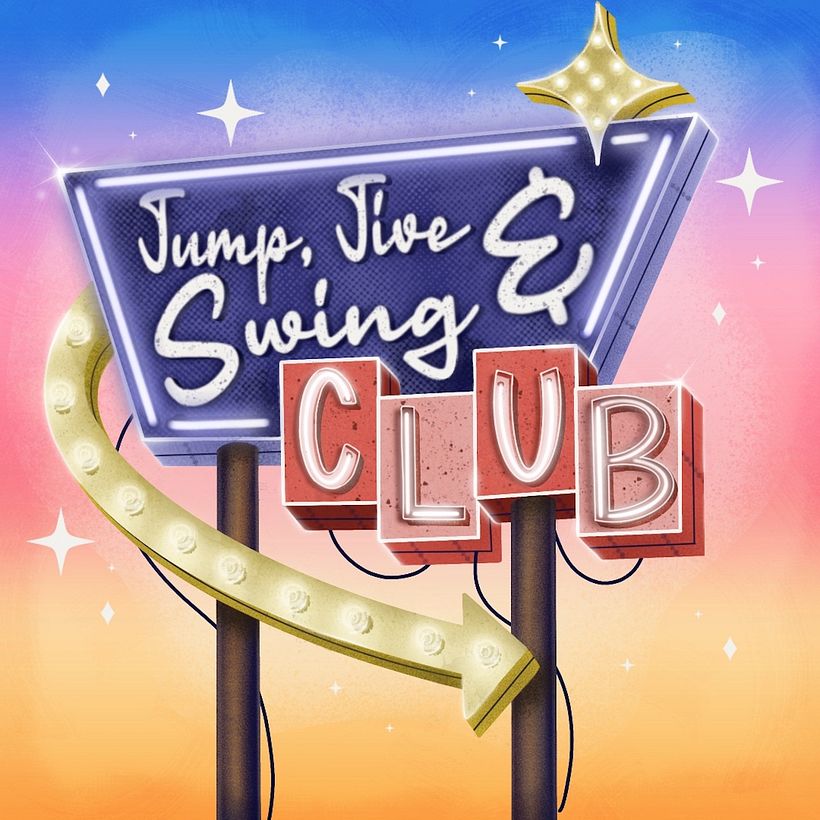 @HthrDesign project in Custom Letter Design with Procreate course (Retro Sign)  1